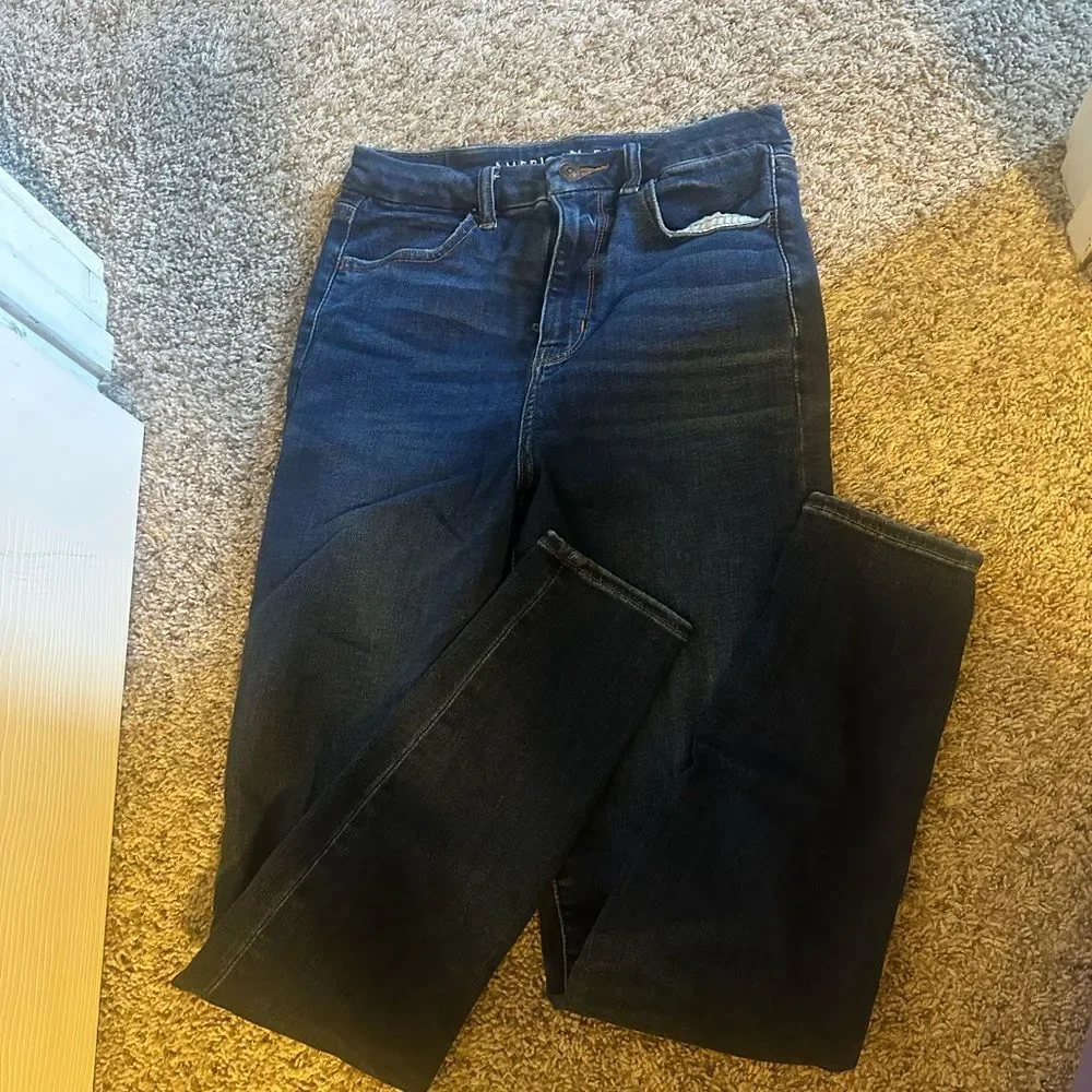 American Eagle Outfitters Blue Skinny Jeans Classic Design